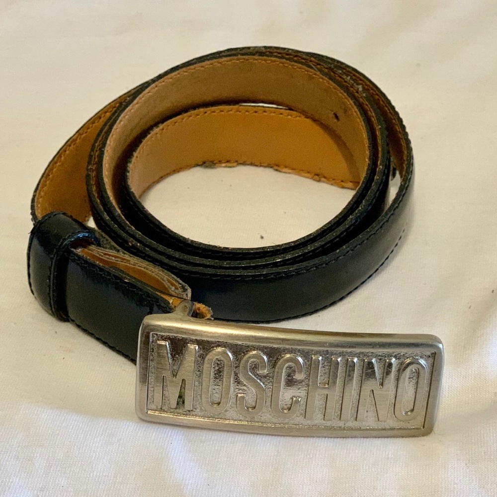 Authentic Moschino leather belt